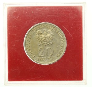 People's Republic of Poland, 20 gold 1979, Children's Health Center, Sample (822)