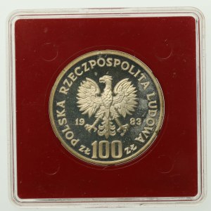 PRL, 100 złotych 1983, Ochrona Środowiska - Niedźwiedzie, Próba (823)