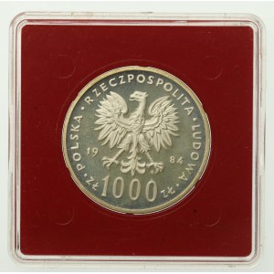 PRL, 1000 złotych 1984, Ochrona Środowiska - Łabędź, Próba (824)