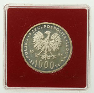 People's Republic of Poland, 1000 gold 1984, Environmental Protection - Swan, Sample (824)