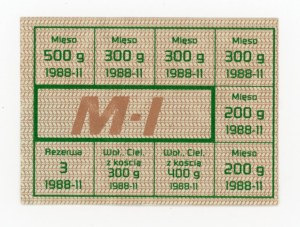 Supply card, November 1988 - M-I (401)