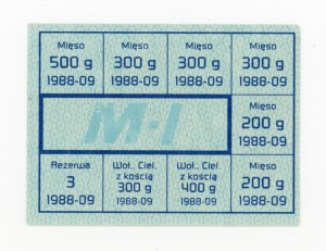 Supply card, September 1988 - M-I (403)