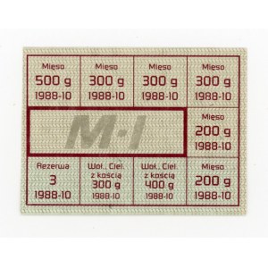 Karta zaopatrzeniowa, październik 1988 - M-I (405)