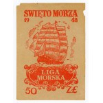 Brick for the Sea League, 50 zloty 1948. unique (418)