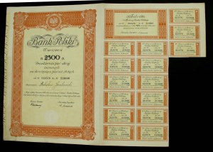 Bank Polski S.A. - registered share for 2,500 zlotys 1934 (861)