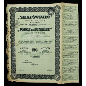 Siła i Światło i C. G. Schön, zestaw akcji. Razem 2 szt. (866)