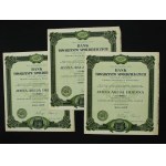 Bank of Cooperative Societies, 500 zloty 1929. set of 3 pcs. (874)