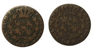 Stanislaw August Poniatowski, a set of pennies. Total of 2 pieces (835)