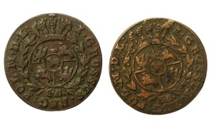 Stanislaw August Poniatowski, a set of pennies. Total of 2 pieces (840)