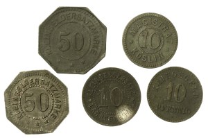 Gniezno, Żnin, Kępno, Gorzów Wlkp. coin set. Total of 5 pcs. (846)