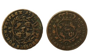 Stanislaw August Poniatowski, a set of triplets. Total of 2 pieces (847)