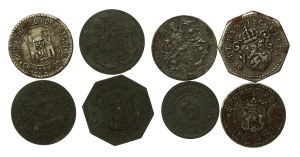 Słubice, Wrocław, Krosno and others. Set of coins. Total of 8 pcs. (849)