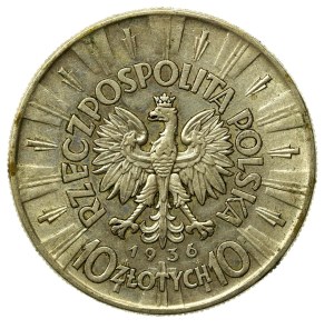 Second Republic, 10 gold 1936 Pilsudski (882)