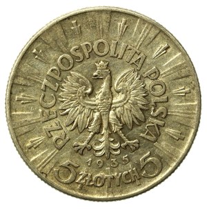 Second Republic, 5 gold 1935 Pilsudski (885)