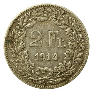 Switzerland, 2 francs 1914, Bern (892)