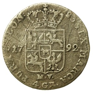 Stanislaw August Poniatowski, Gold 1792 MV, Warsaw (894)