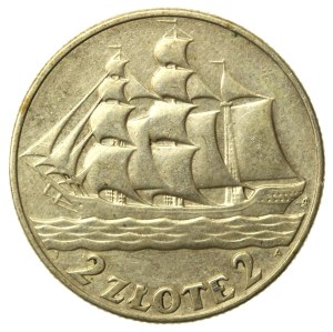 II RP, 2 gold 1936 Sailing ship (896)