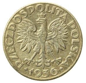 II RP, 2 gold 1936 Sailing ship (896)