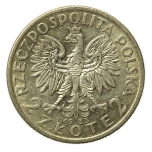 II RP, 2 złote 1933 Głowa Kobiety (897)