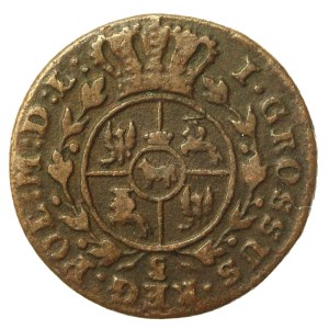 Stanislaw August Poniatowski, 1772 G penny (925)