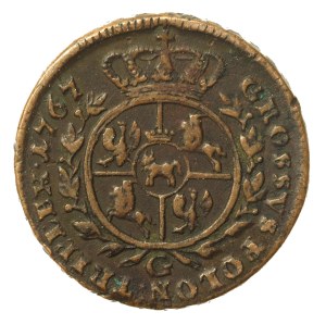 Stanislaw August Poniatowski, Trojak 1767 G, Krakow (927)