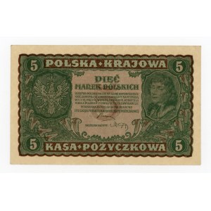 II RP, 5 mkp 1919 II Serja CJ (422)