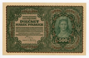 II RP, 500 mkp 1919 1st Series BW (427)