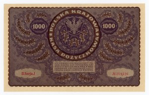 II RP, 1000 mkp 1919 II Serja J (428)