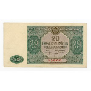 PRL, 20 złotych 1946 D (447)