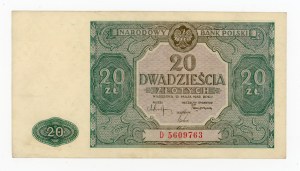 People's Republic of Poland, 20 gold 1946 D (447)