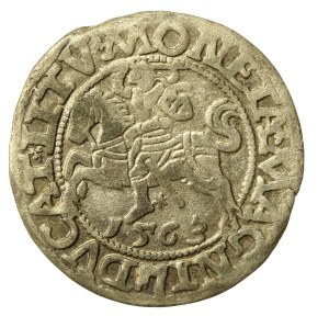 Sigismund II Augustus, Half-grosz 1563, Vilnius - 20 Pogon, Axe, MAG DUX L/LITV (706)