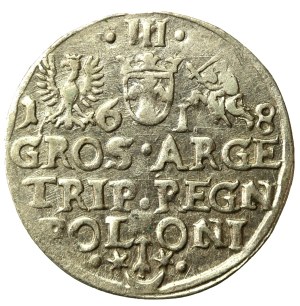 Sigismund III Vasa, Trojak 1618, Krakow - beautiful (708)