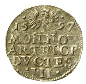Silesia - Duchy of Cieszyn, Adam Wenceslas, 3 krajcars 1597, Cieszyn - rare (713)