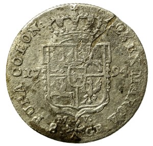 Stanislaw August Poniatowski, Two-zloty 1794 MW, Warsaw (770)