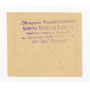 Talon makulaturowy - woj. toruńskie, 100 złotych (383)