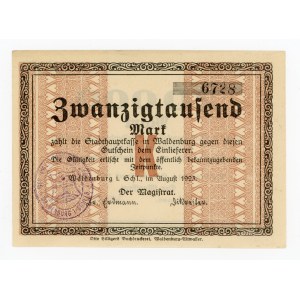 Wałbrzych/Waldenburg, 20.000 marek 1923 (389)