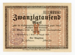 Walbrzych/Waldenburg, 20,000 marks 1923 (389)