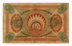 Latvia, 10 Rubli 1919 (1019)