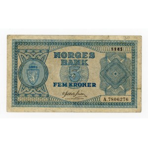 Norwegia, 5 koron 1945 (1024)