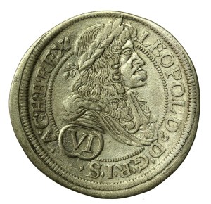 Austria, Leopold I, 6 krajcars 1688 MW, Vienna (555)