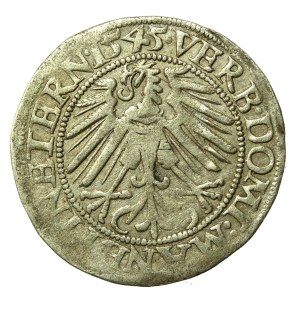 Silesia, Ks. Legnicko-Brzesko-Wołowskie, Frederick II, Grosz 1545, Brzeg (556)