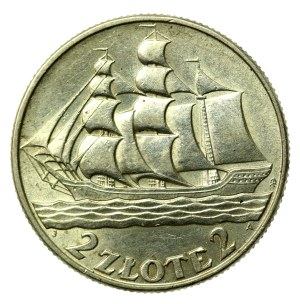 II RP, 2 gold 1936 Sailing ship (561)