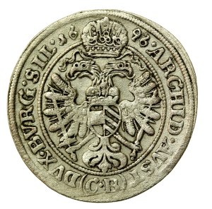 Silesia, Leopold I, 3 krajcara 1696 CB, Brzeg (564)