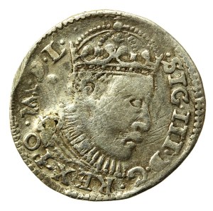 Sigismund III Vasa, Trojak 1588, Poznań - RARE, date to the right (575)