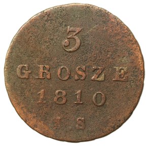 Duchy of Warsaw, 3 pennies 1810 IS (576)