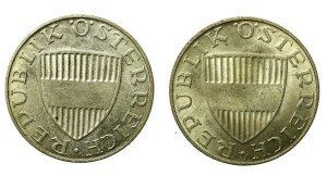 Austria, set of 10 shillings 1947-1958. total of 2 pieces. (578)