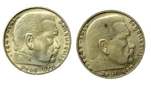 Germany, Third Reich, set of 2 marks 1939. total of 2 pcs. (581)