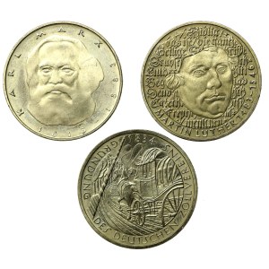 Niemcy, RFN, zestaw 5 marek 1983-1984. Razem 3 szt. (583)