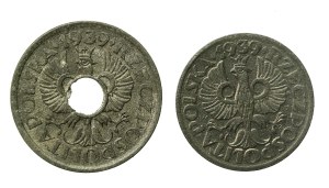 GG, Set of 1-5 pennies 1939 (590)