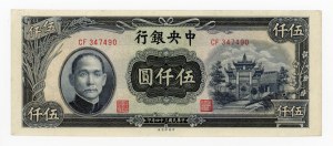 China, 5,000 yuan (1945) (1045)